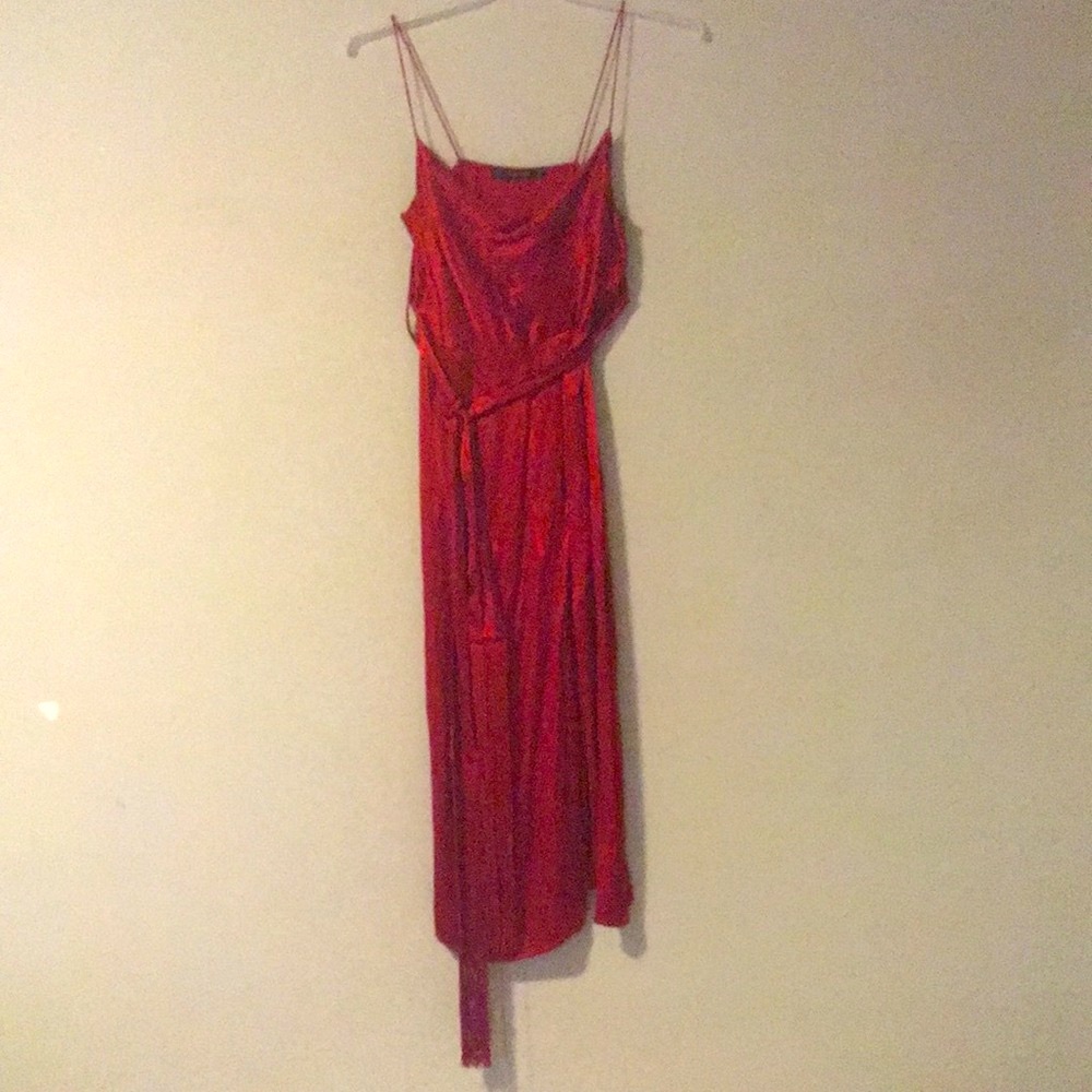 ZARA Satin midi dress - Picture 3 of 4